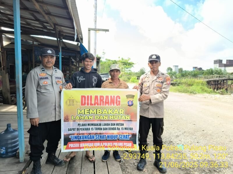 Polsek Sebangau Kuala Laksanakan Sosialisasi Karhutla
