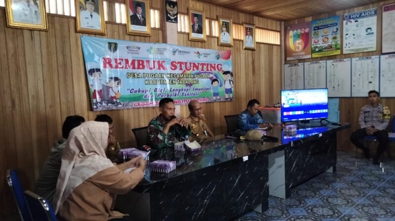 Rembuk Stunting di Pugaan, TNI Nyatakan Dukungan Menuju Indonesia Emas 2045