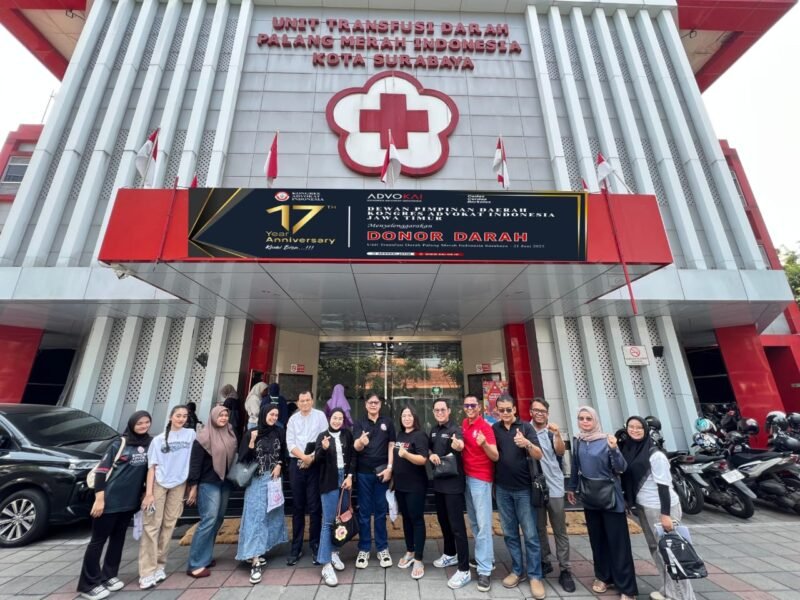 Bukti Kemanusiaan Yang Nyata, Kongres Advokat Indonesia Gelar Donor Darah Di HUT ke 17