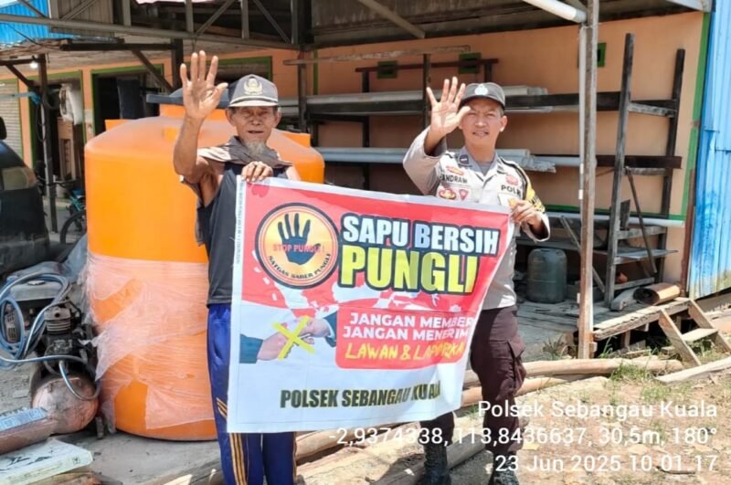 Polsek Sebangau Kuala Laksanakan Sosialisasi Saber Pungli