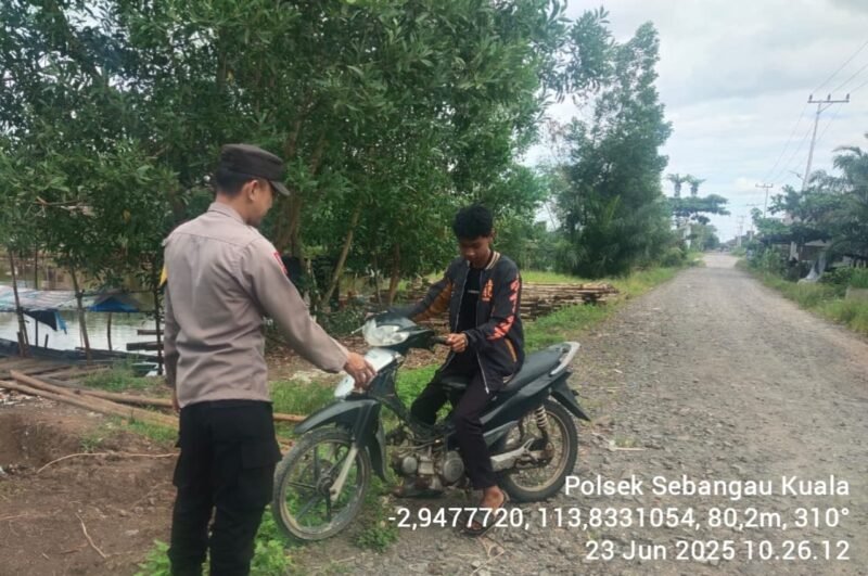 Polsek Sebangau Kuala laksanakan kegiatan KRYD di wilayah kecamatan Sebangau Kuala