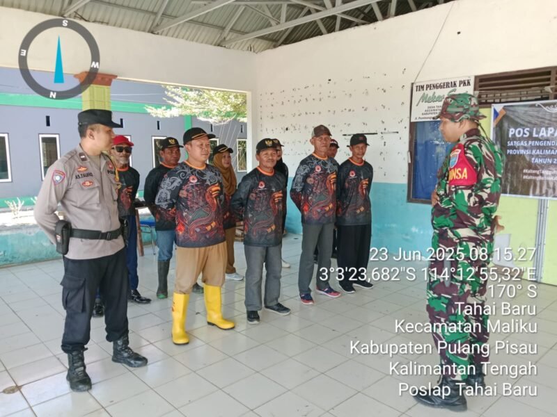 Apel Kesiapan Kegiatan Patroli Terpadu Poslap 18 di Wilkum Polsek Maliku