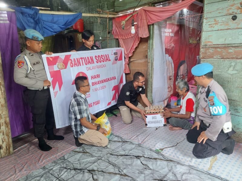 Bakti Sosial Jelang Hari Bhayangkara: Sie Humas dan Sie Propam Polres Pulang Pisau Hadir untuk Masyarakat