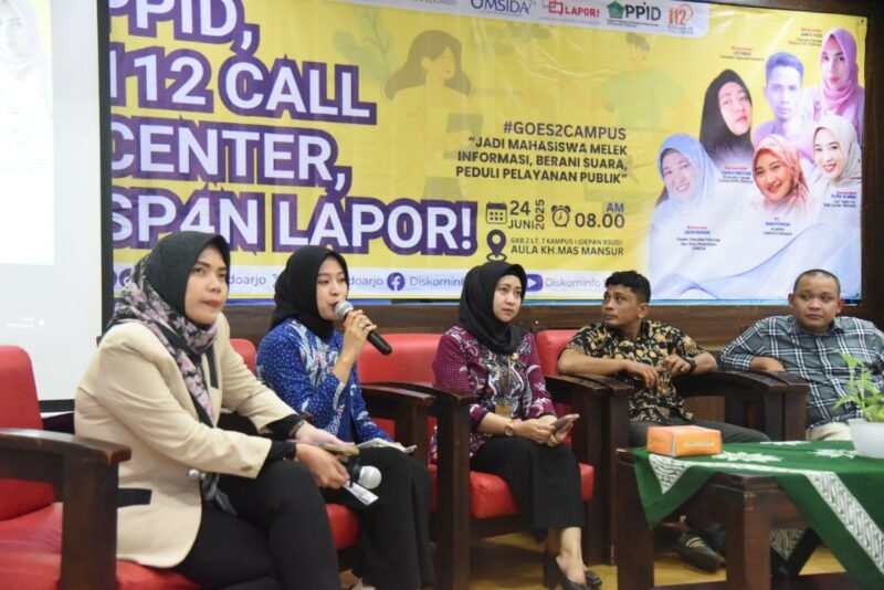 Gandeng Umsida, Dinas Kominfo Sidoarjo Kenalkan Layanan PPID, SP4N LAPOR dan Call Center Sidoarjo 112