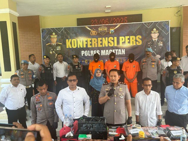 Polres Magetan Berhasil Tangkap, Komplotan Pembobol ATM Lintas Provinsi
