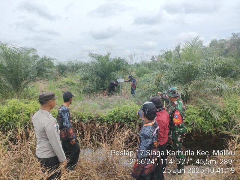 Polsek Maliku Bersama Personel Babinsa dan MPA Melaksanakan Pengecekan Sumur Bor