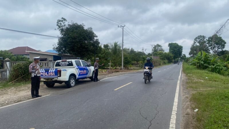 Satlantas Polres Pulang Pisau Siagakan Patroli Pada Daerah Rawan Laka dan Pelanggaran Lalu Lintas