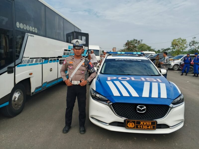 Wujudkan Pelayanan Prima, Sat Lantas Polres Pulang Pisau Kawal Rombongan Haji dari Banjarbaru ke Pulpis