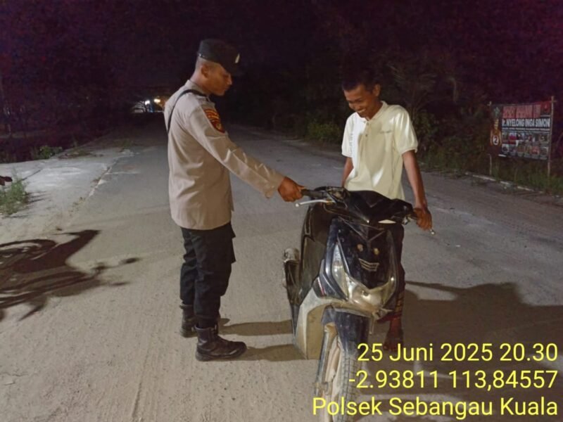 Polsek Sebangau Kuala laksanakan kegiatan KRYD di wilayah kecamatan Sebangau Kuala