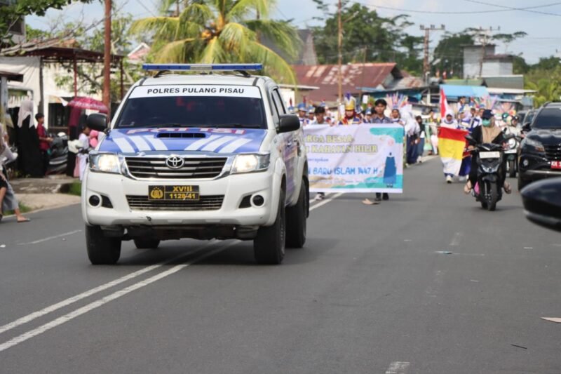 Pawai Tahun Baru Islam 1447 Hijriah di Pulang Pisau, Polres Terjunkan Personel untuk Pengamanan Maksimal