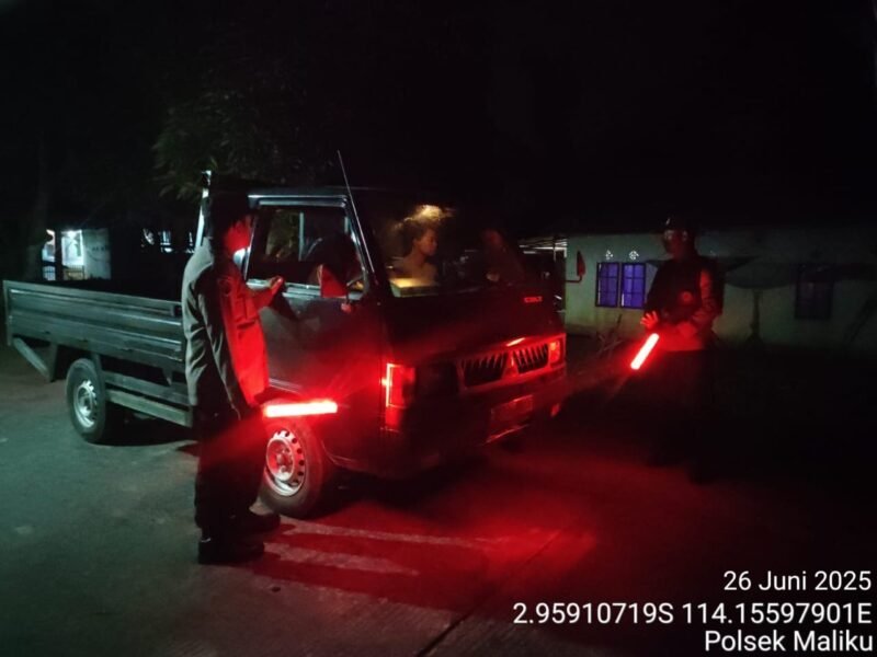 Polsek Maliku Meminimalisir Potensi Gangguan Kamtibmas di Wilkumnya dengan Melaksanakan KRYD