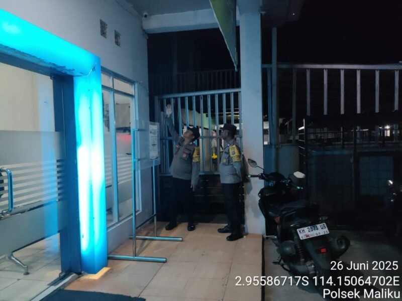 Kegiatan Patroli Malam Polsek Maliku dalam rangka Harkamtibmas Kondusif