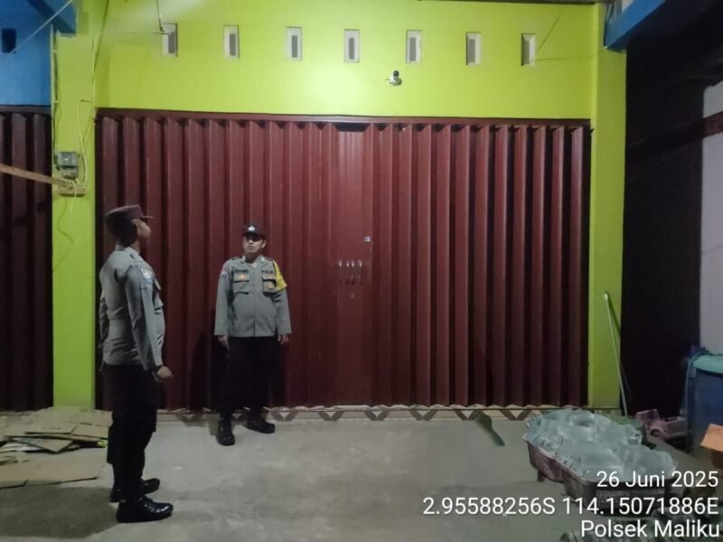 Jaga Stabilitas Kamtibmas di Wikumnya, Polsek Maliku Laksanakan Patroli Malam
