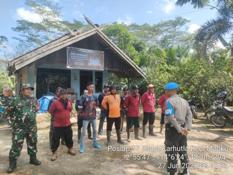 Awali Kegiatan Patroli Terpadu Wilkum Polsek Maliku, Personel Poslap 17 Laksanakan Apel Kesiapan