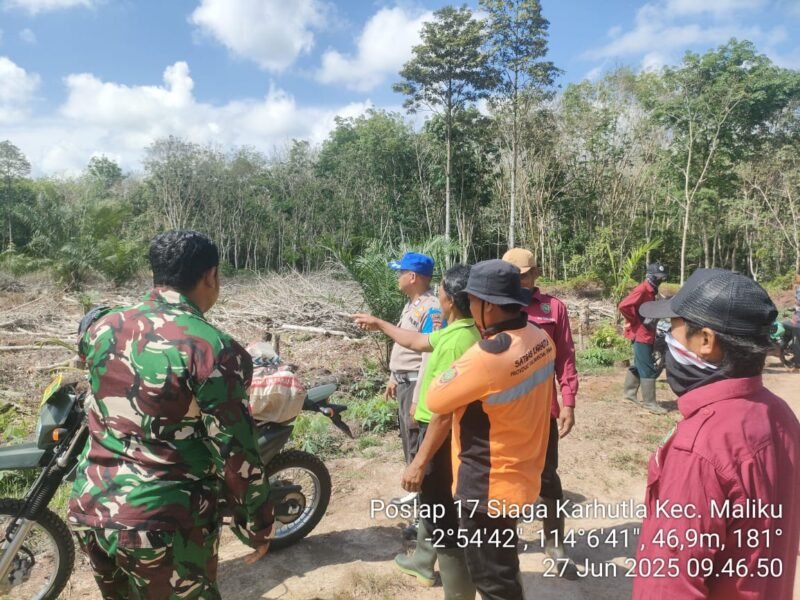 Sosialisasi Larangan Membakar Hutan dan Lahan Konsisten dilaksanakan di Wilkum Polsek Maliku