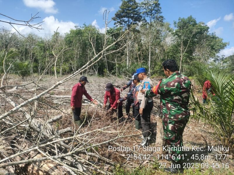 Kegiatan Monitoring Daerah Rawan Karhutla di Wilkum Polsek Maliku