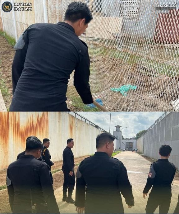 Antisipasi Gangguan Keamanan dan Ketertiban, Rutan Batam Tingkatkan Pengawasan di Area Brandgang