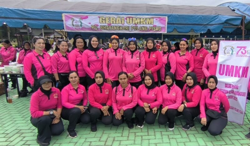 Dukung Pemberdayaan Ekonomi, UMKM PC Bhayangkari Pulang Pisau Hadir di Fun Bike Bhayangkara ke-79