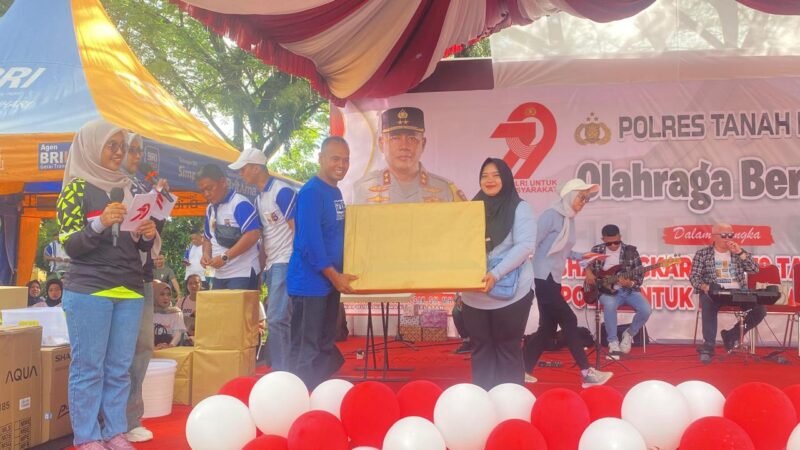 Rangkain Kegiatan Hari Bhayangkara Personel Kodim 1009/Tla Ikuti Kegiatan Olahraga Bersama
