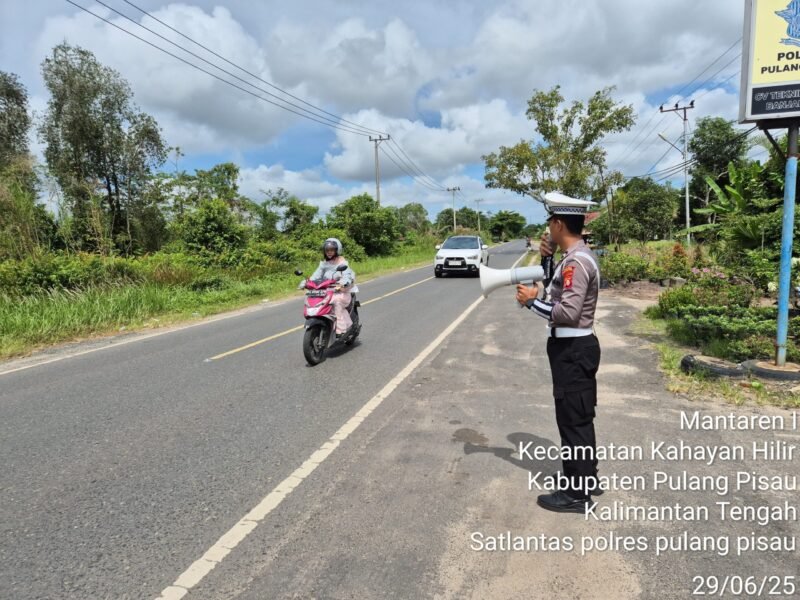 Kamseltibcarlantas: Sat Lantas Polres Pulang Pisau Gelar Dikmas Lantas Penling