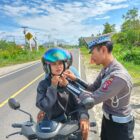 Satlantas Polres Pulang Pisau, Sosialisasi Penggunaan Helm dengan Benar