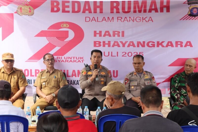 Bhakti Polri untuk Rakyat di HUT Bhayangkara ke-79: Kapolres Pulang Pisau Resmikan Bedah Rumah di Jabiren Raya
