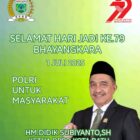 Ketua Dewan Perwakilan Rakyat Daerah Kota Batu, beserta Anggota Mengucapkan Selamat HUT Bhayangkara Ke-79 -2025. Polri Untuk Masyarakat