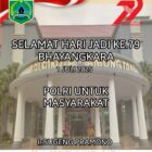 Pemerintah Kota Batu, Inspektorat Mengucapkan Selamat Hari Jadi Bhayangkara Ke-79- 2025, Polri Untuk Masyarakat