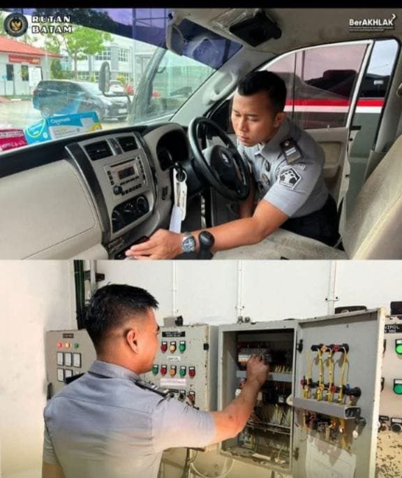 Rutan Batam Lakukan Kontrol Rutin Sarana dan prasarana untuk Dukung Layanan Prima.