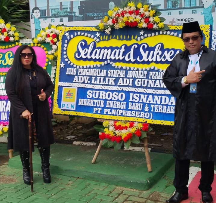 Ketua Presidium, FPII Hadiri Sidang Terbuka Sumpah Advokat Dewan Pakar FPII Adv Lilik Adi Gunawan S.H di PT Banten