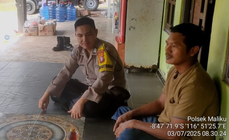 Bhabinkamtibmas Polsek Maliku, Himbau Masyarakat Waspadai Modus Penipuan Online