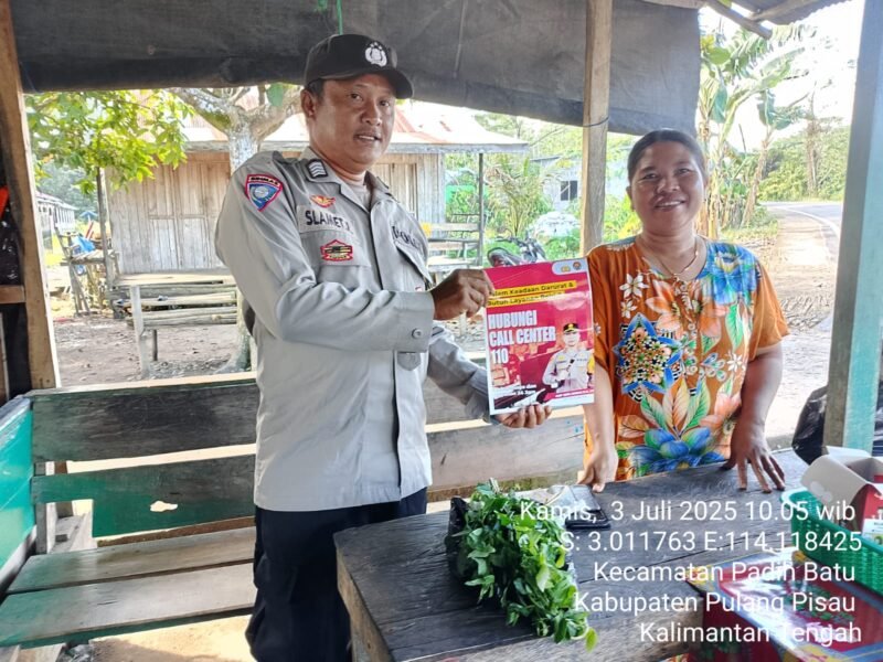 Polsek Pandih Batu Laksanakan Sosialisasi Call Center di Polsek Pandih Batu