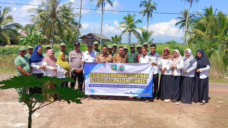 Personel Kodim 1009/Tla Memberikan Pelatihan Kepada Petugas Jaga Di Desa Binaan
