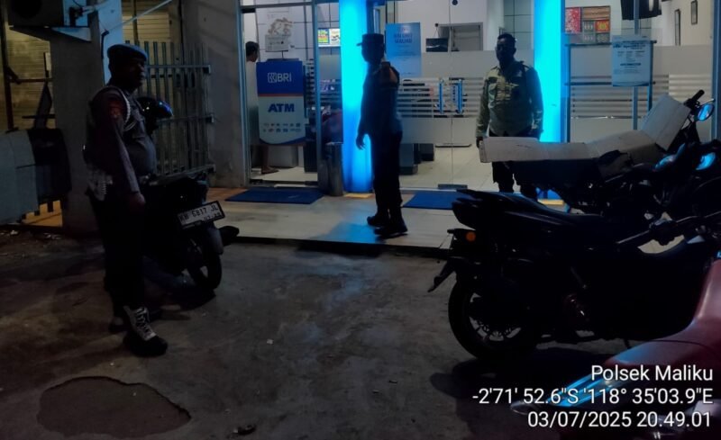 Polsek Maliku Tingkatkan Kegiatan Patroli Malam Pastikan Wilkumnya Kondusif