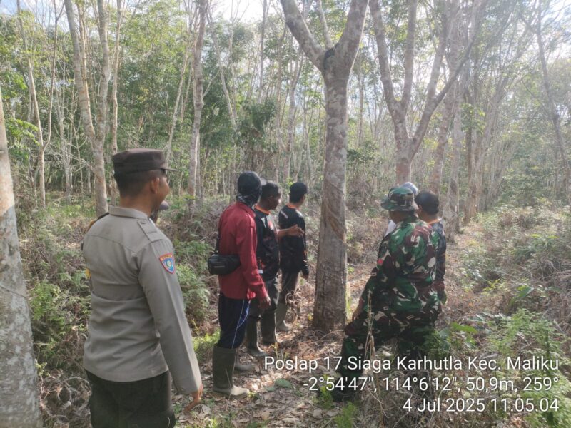 Cegah Potensi Karhutla, Kegiatan Sosialisasi Larangan Membakar Hutan dan Lahan Konsisten dilaksanakan di Wilkum Polsek Maliku