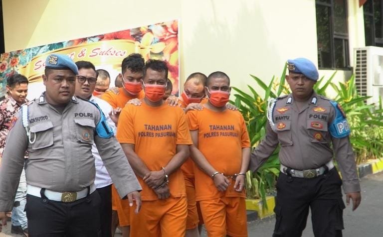 Polres Pasuruan Berhasil Ungkap, 4 Kasus Menonjol dan Amankan 5 Tersangka