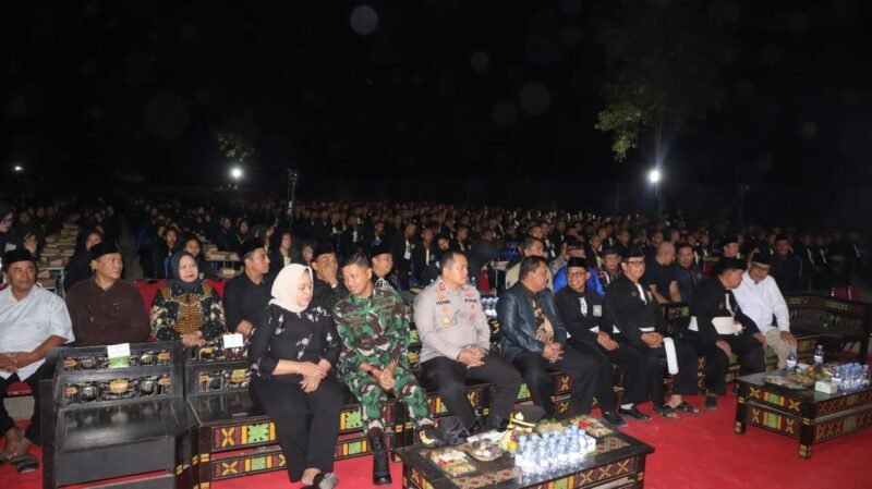 Kapolres Nganjuk Apresiasi Pesilat dan Personel Pengamanan