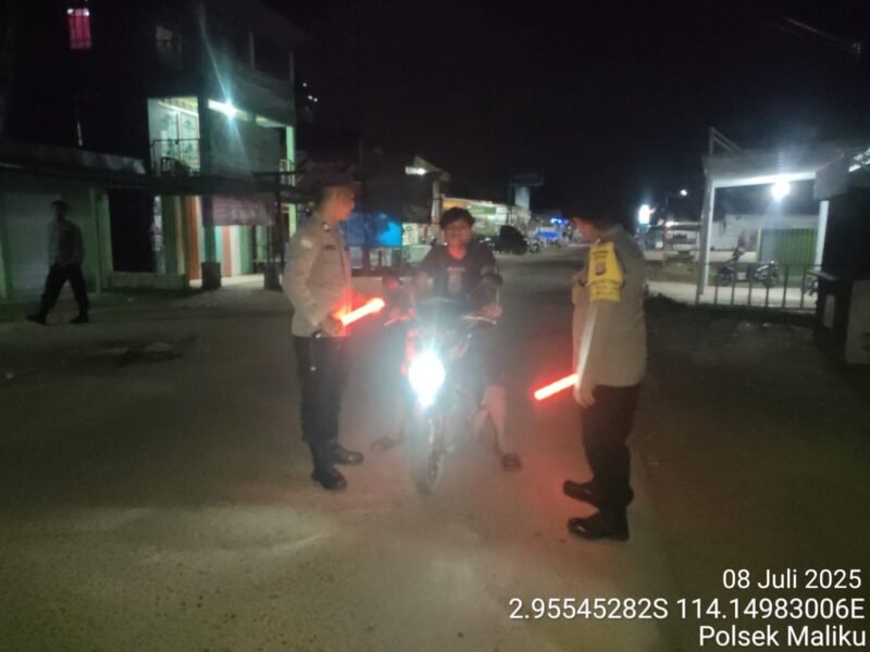Mencegah Potensi Gangguan Kamtibmas, Polsek Maliku Laksanakan Kegiatan Rutin Yang ditingkatkan (KRYD) di Wilkumnya