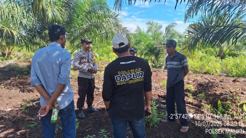 Bhabinkamtibmas Polsek Maliku, Sampaikan Himbauan Kamtibmas untuk Warga di Desa Binaan