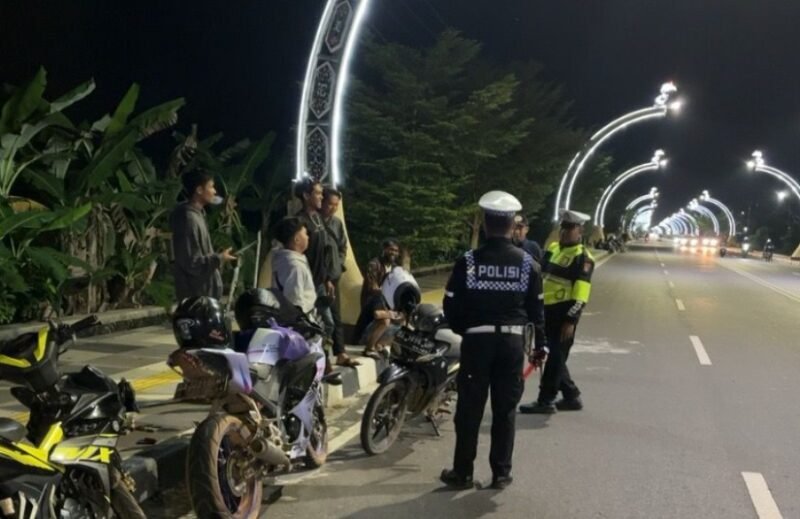 Upaya Jaga Kamtibmas, Satlantas Polres Pulang Pisau Laksanakan Patroli Antisipasi Balapan Liar dan Tawuran