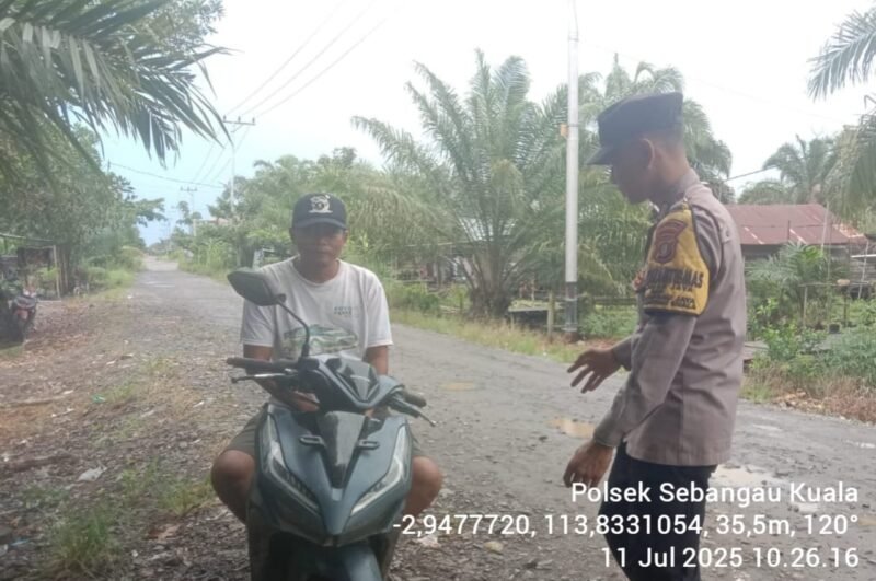 Polsek Sebangau Kuala, laksanakan kegiatan KRYD di wilayah kecamatan Sebangau Kuala