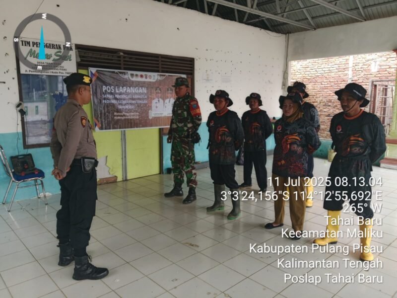 Pengecekan Sarpras, Penanggulangan Karhutla di Wilkum Polsek Maliku