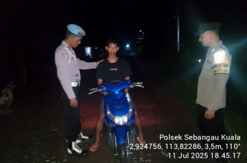 Polsek sebangau kuala, gencarkan giat KRYD dimalam hari