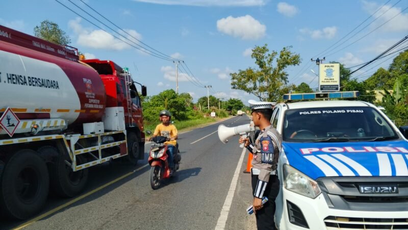 Kamseltibcarlantas: Sat Lantas Polres Pulang Pisau Gelar Dikmas Lantas Penling