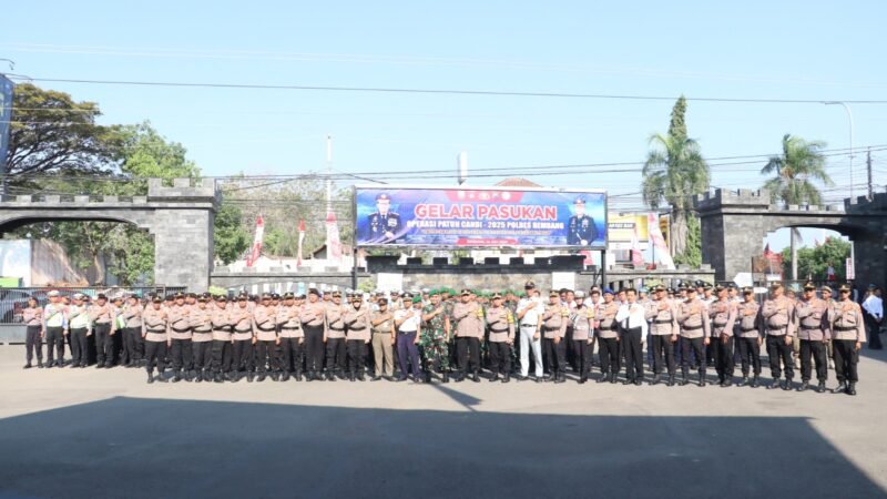 Kapolres Rembang Pimpin Apel Gelar Pasukan Operasi Patuh Candi 2025