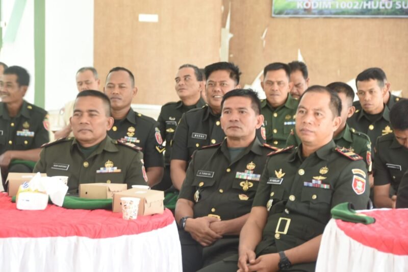 Semangat Kebersamaan Warnai Doa Bersama HUT ke-67 Kodam VI/Mulawarman di Kodim 1002/HST