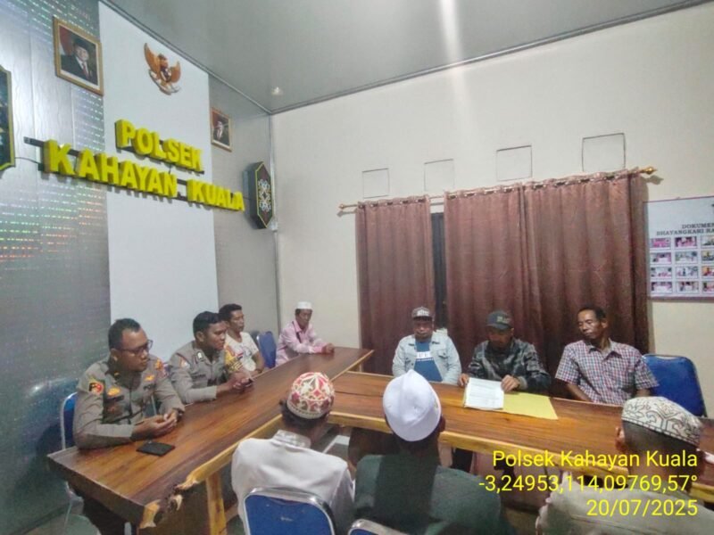 Gelar Minggu Kasih, Polsek Kahayan Kuala dengarkan Keluhan dan Harapan Masyarakat Desa Bahaur Tengah Kec.Kahayan Kuala