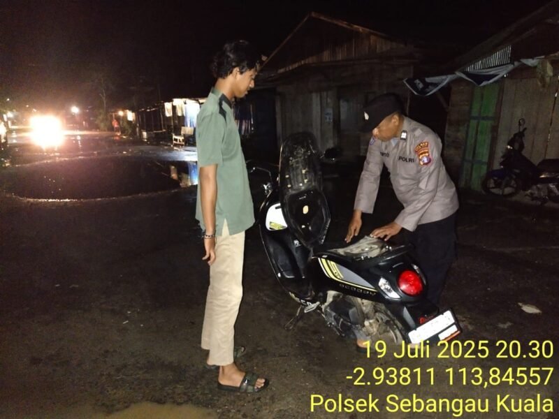 Polsek Sebangau Kuala, laksanakan kegiatan KRYD di wilayah kecamatan Sebangau Kuala