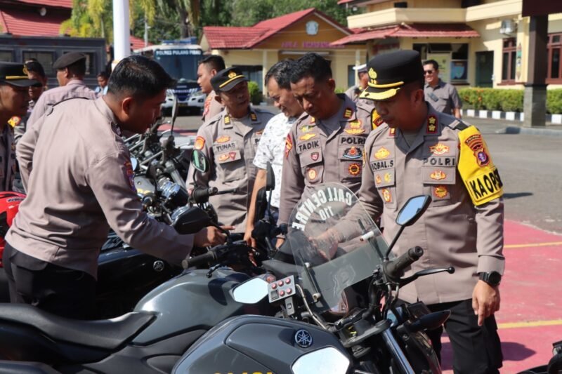Polres Pulang Pisau Gelar Apel Pengecekan, Kapolres: Ranmor dan HT Harus Siap Dukung Tugas