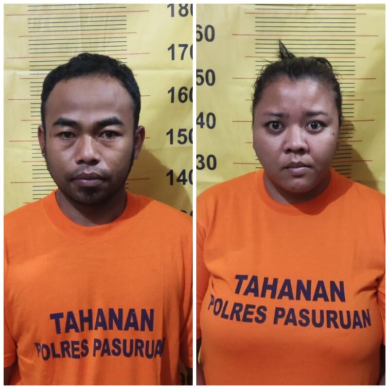 Satresnarkoba Polres Pasuruan Ringkus Pasutri Pengedar Sabu